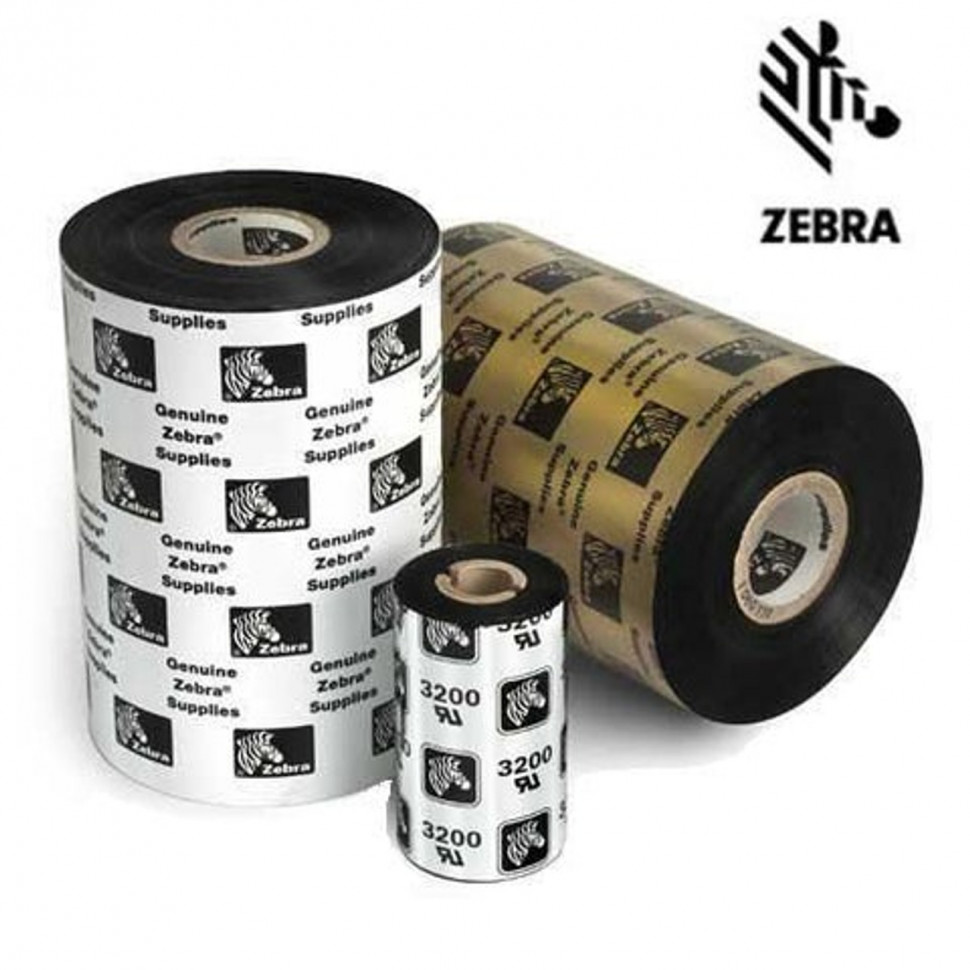 02100BK13145 Риббон Zebra 2100 High Performance Wax Black 131 мм/450 м